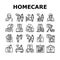 Homecare Services Collection Icons Set Vector