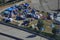 Homeless Encampment Shown from an Elevated View During the Day