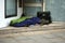 Homeless people sleeping in a doorway