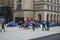 Homeless protesters camp out in St Peter\'s Square, manchester UK