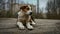 Homeless wild dog in Pripyat