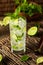 Homemade Alcoholic Mojito with LIme