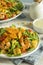 Homemade Arugula Shrimp and Polenta Salad