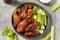 Homemade Asian Honey Garlic Chicken Wings