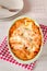 Homemade baked penne pasta