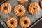 Homemade Baked Pumpkin Donuts with Glaze