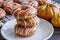 Homemade Baked Pumpkin Donuts with Glaze