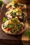 Homemade Baked Stuffed Portabello Mushrooms