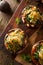 Homemade Baked Stuffed Portabello Mushrooms