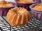 Homemade banana mini bundt cakes