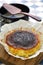 Homemade basque burnt cheesecake