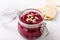 Homemade beetroot and sunflower seed dip