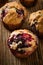 Homemade black berry muffins