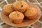 Homemade blueberry bran muffins