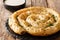 Homemade borek burek pie with feta cheese close-up. horizontal