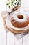 Homemade Bundt Cake with icing sugar