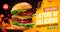 Homemade burger ad banner