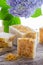 Homemade calendula natural herbal soap