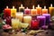 homemade candles in different shapes and sizes