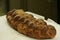 Homemade challah bread with sesame seeds Fresh challah bread for shabbat