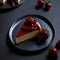 Homemade cheesecake with fresh berries