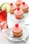 Homemade cherry cupcake