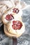 Homemade cherry galettes