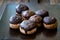 Homemade Chestnut Paste Cookies Covered with Chocolate