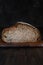 Homemade Close up of homemade whole grain sourdough bread