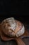 Homemade Close up of homemade whole grain sourdough bread