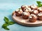 Homemade Coconut Almond Muffins with Mint Hint.