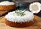 homemade coconut cake