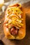 Homemade Colombian Hot Dogs with Chips