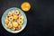 Homemade colorful cookies on a plate