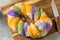 Homemade Colorful Sweet King Cake