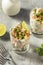 Homemade Corn Elote Esquites in a Cup