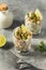 Homemade Corn Elote Esquites in a Cup