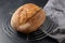 homemade craft bread on stand on table