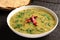 Homemade Dal curry and palak served with chapathi