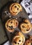 Homemade Danish pastry raisin buns food photography recipe