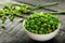 Homemade Delicious Indian snack spiced green peas