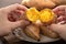 Homemade delicious roasted sweet potato in a plate for eating