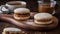 Homemade dessert plate stacked with sweet treats generated by AI