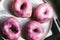 Homemade doughnuts food photography recipe idea