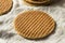 Homemade Dutch Stroopwafles with Honey