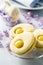 Homemade easter cookies and funny easter bunny
