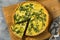 Homemade Feta Spinach Quiche Tart