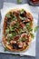 Homemade fig pizza freshly baked healthy food recipe