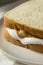 Homemade Fluffernutter Marshmallow Peanut Butter Sandwich