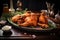 homemade fried chicken arranged on platter